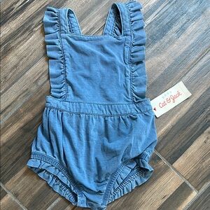 Cat & Jack Blue Ruffled Romper
